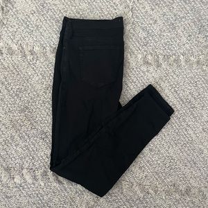 Pacsun black high rise ripped jeggings, size 30
